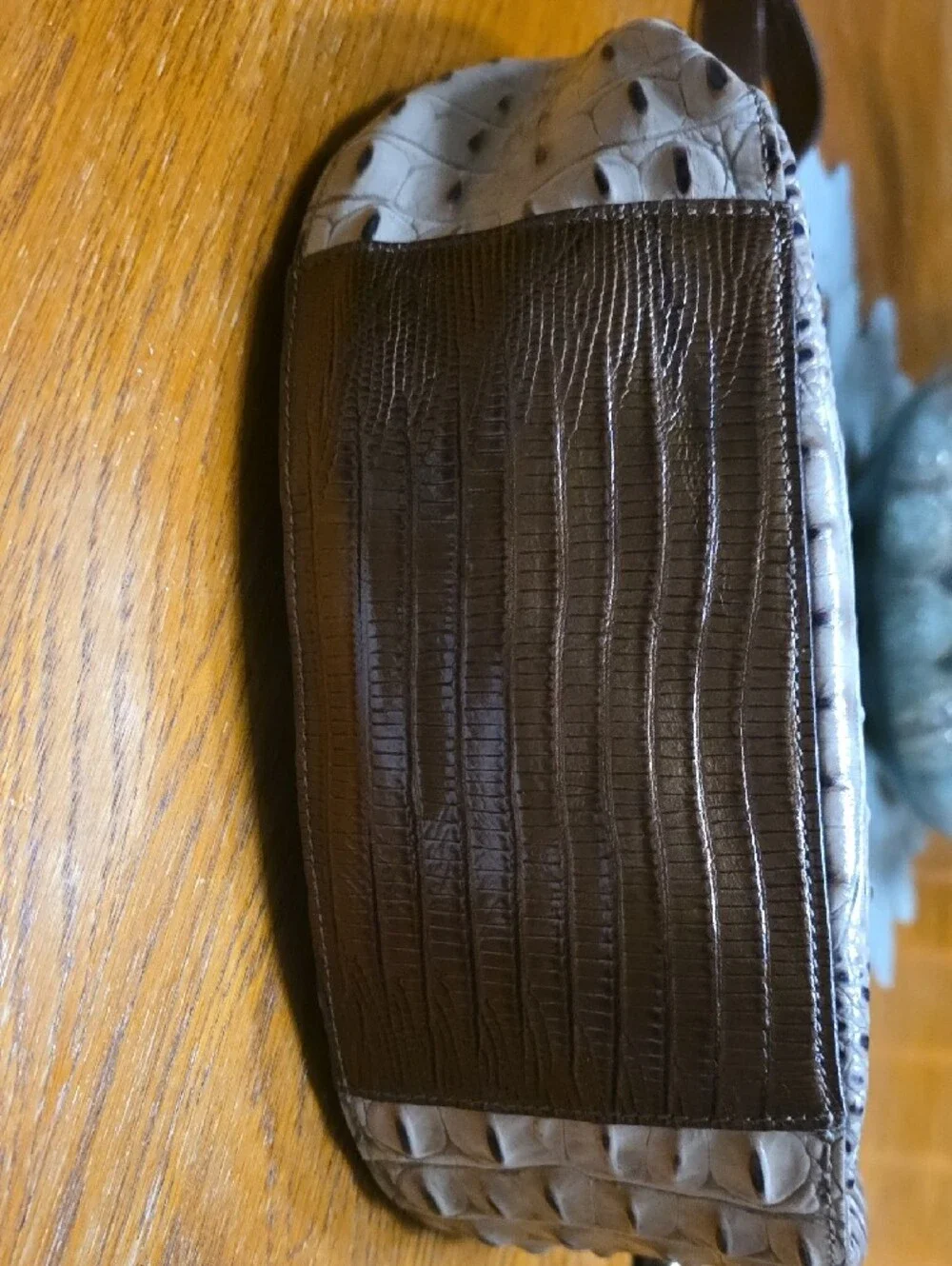 Brahmin Crossbody Bag in Brown and Taupe